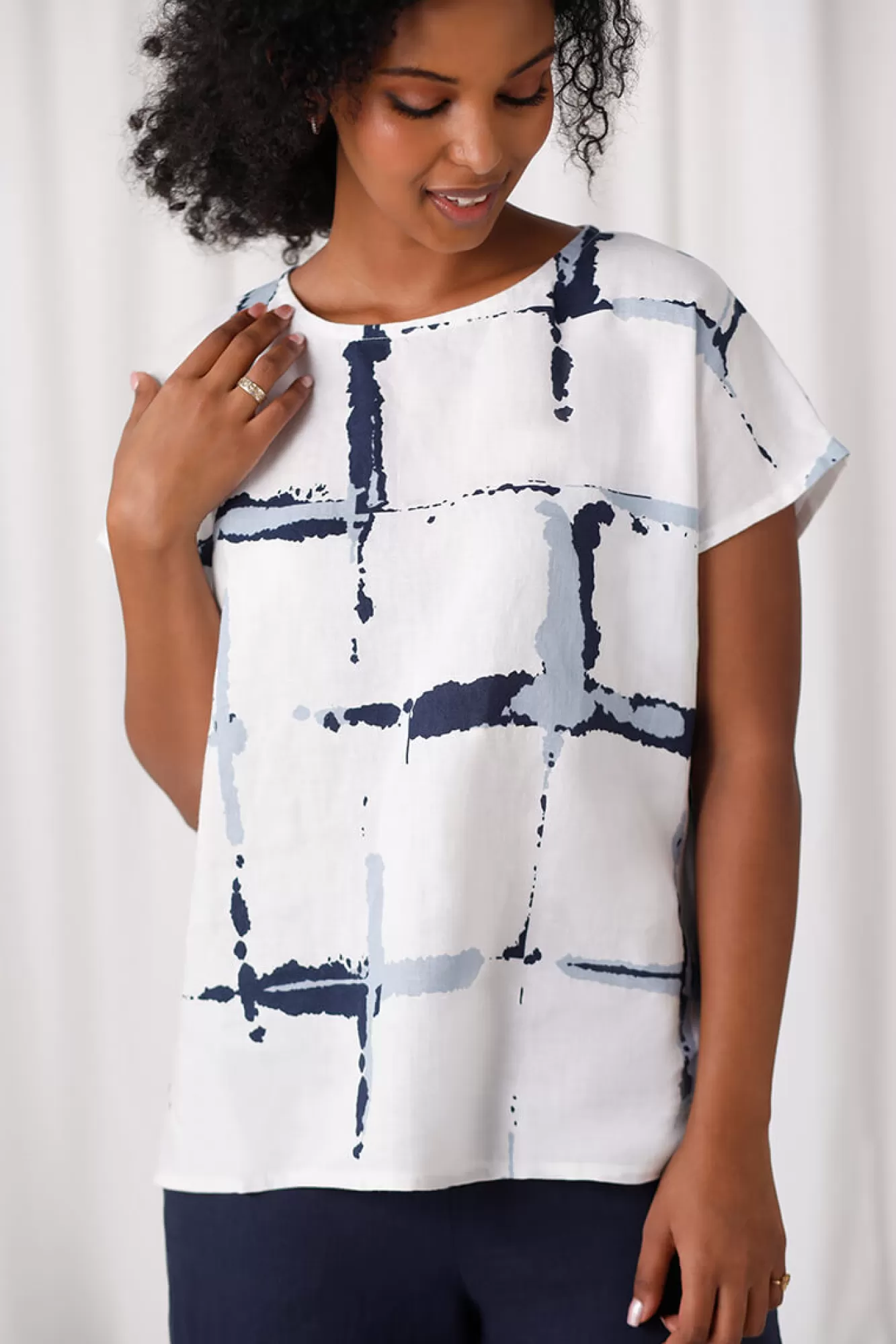 Best Sale Sympli Linen Dolman Top
